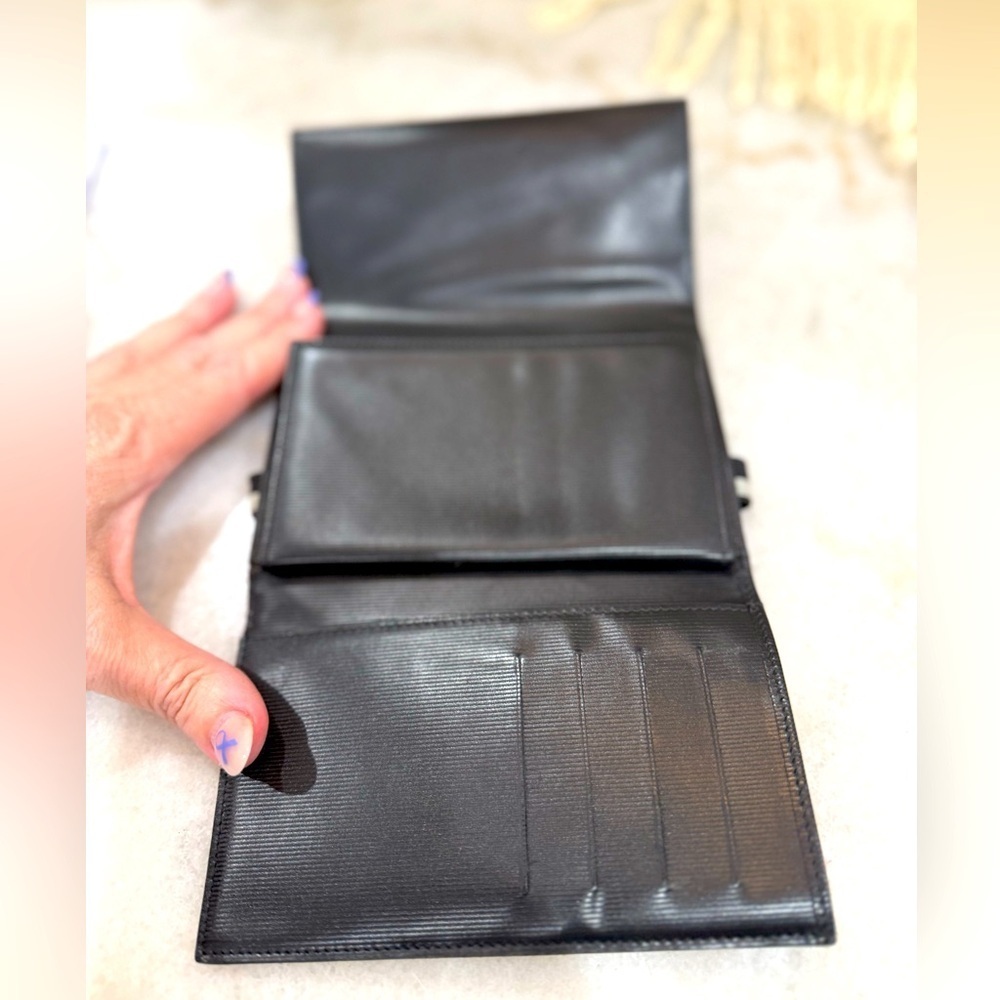 Chanel Black and White Travel Line Nylon Bifold Long Wallet - Picture 7 of 11